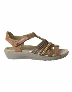Planet Shoes Kelly 3 Alpaca Leather Flat Sandal