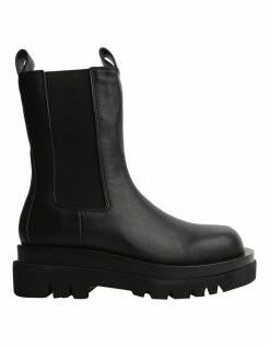 Tony Bianco Boxer Black Como Ankle Boots