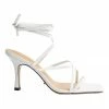 Tony Bianco Caden White Sheep Nappa Heels