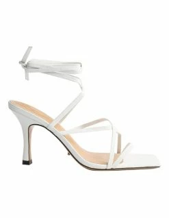 Tony Bianco Caden White Sheep Nappa Heels