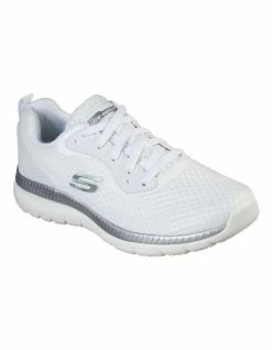 Skechers Bountiful Quick path White/Silver Sneaker