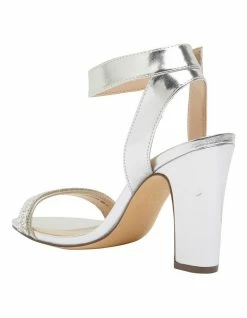 NINA Sharon Silver Metallic Foil Sandals -Deals Shoes Store 803721610 7 720x928
