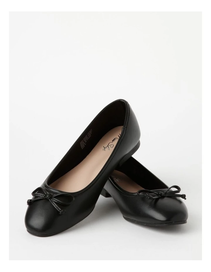 Miss Shop Robyn Black Low Heeled Flats 2 Miss Shop Robyn Black Low Heeled Flats - Image 2