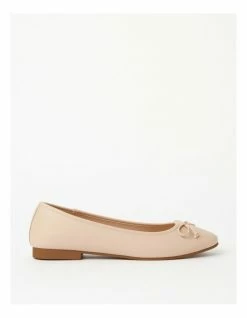 Miss Shop Robyn Beige Low Heeled Flats