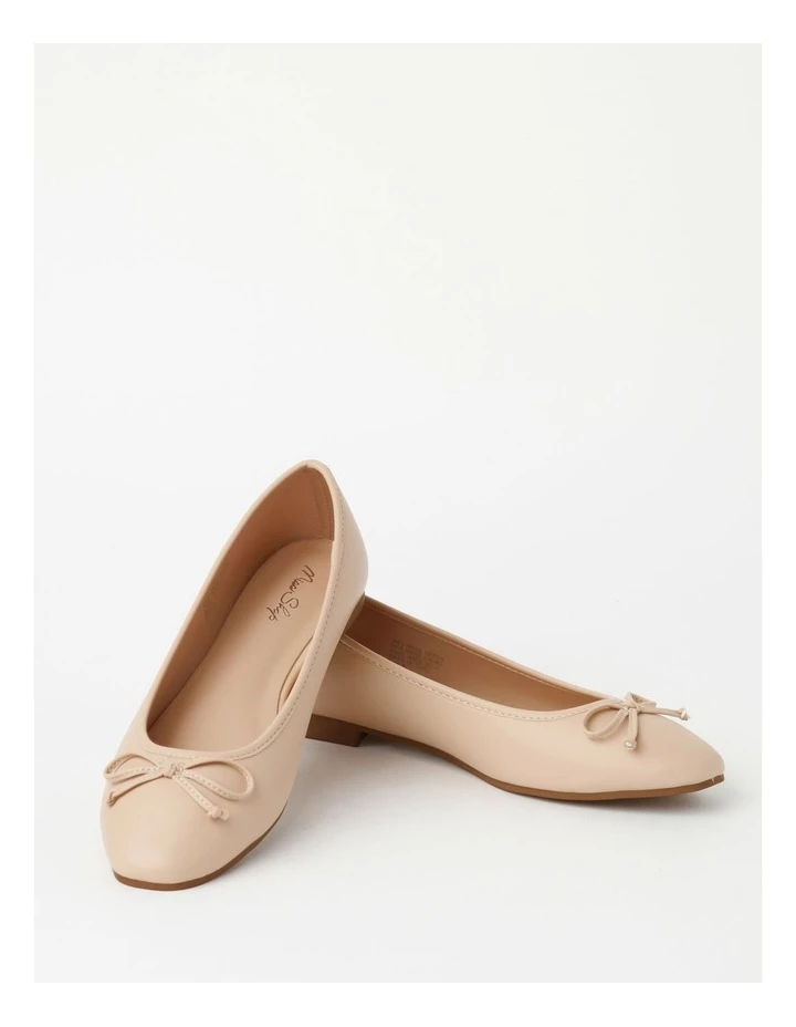 Miss Shop Robyn Beige Low Heeled Flats 2 Miss Shop Robyn Beige Low Heeled Flats - Image 2