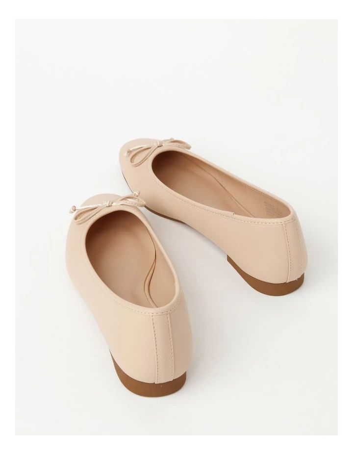 Miss Shop Robyn Beige Low Heeled Flats 3 Miss Shop Robyn Beige Low Heeled Flats - Image 3