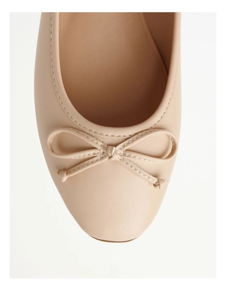 Miss Shop Robyn Beige Low Heeled Flats 6 Miss Shop Robyn Beige Low Heeled Flats - Image 6