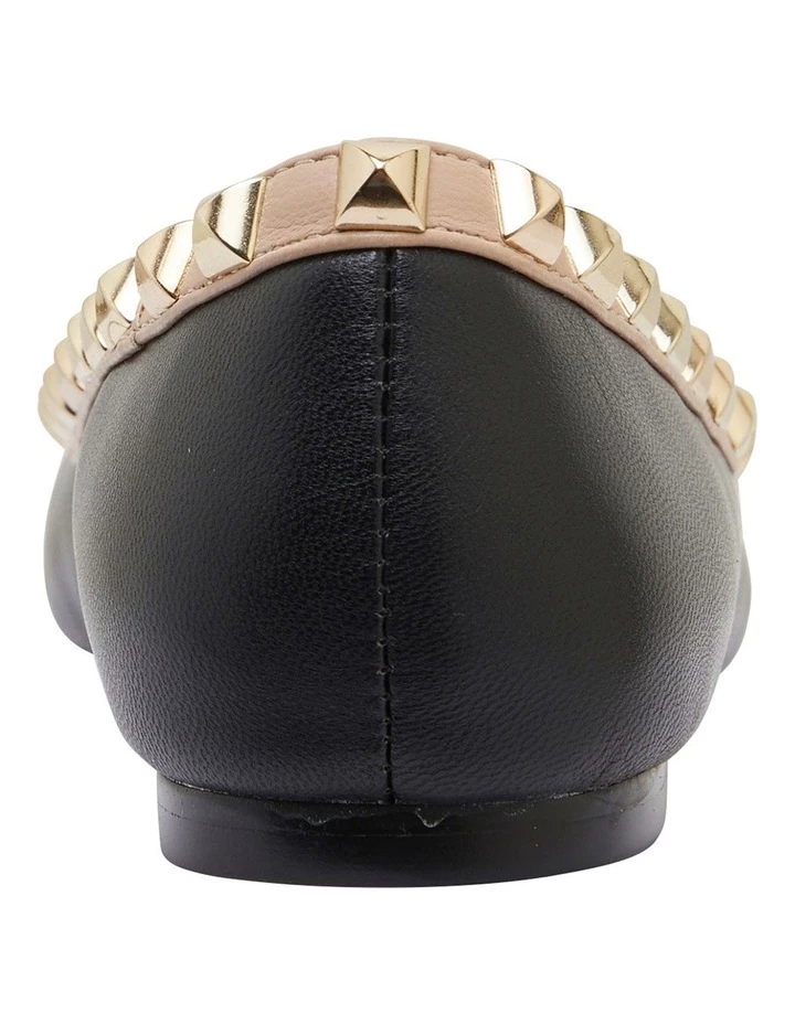 Pink Inc Iggy Black/Nude Kid Flat Shoes 5 Pink Inc Iggy Black/Nude Kid Flat Shoes - Image 5