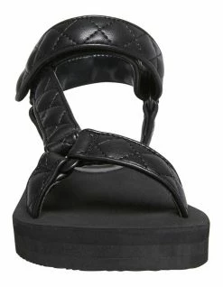 Steve Madden Henley Black T-Strapped Sandal -Deals Shoes Store 814063240 4 720x928