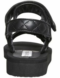 Steve Madden Henley Black T-Strapped Sandal -Deals Shoes Store 814063240 5 720x928