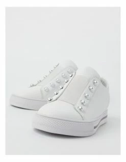 Zazou Kiss White Leather Slip-on Sneaker -Deals Shoes Store 816237280 6 720x928