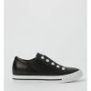 Zazou Kiss Black Leather Slip-on Sneaker