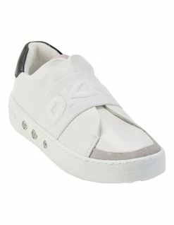 DKNY Chrissi White Slip-on Sneaker
