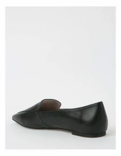 Basque Charlie Black Leather Flats -Deals Shoes Store 816617800 3 720x928