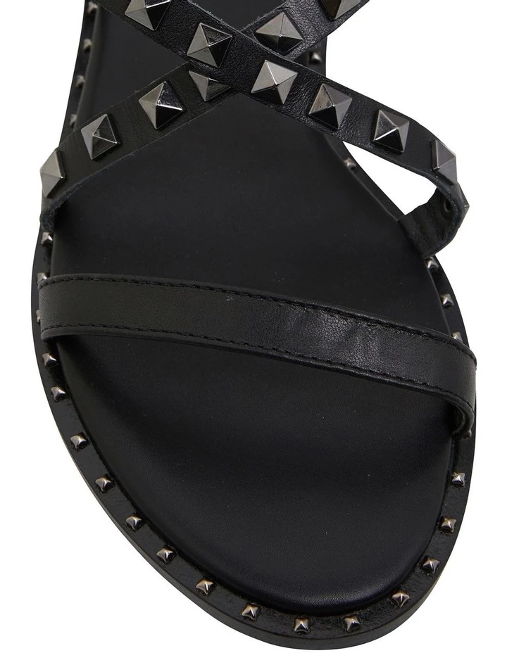 Pink Inc Berry Black Calf Sandals 6 Pink Inc Berry Black Calf Sandals - Image 6