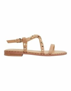 Pink Inc Berry Camel Calf Sandals