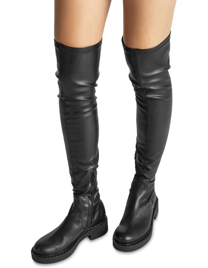 Tony Bianco Cascade Black Venezia Long Boots 4 Tony Bianco Cascade Black Venezia Long Boots - Image 4