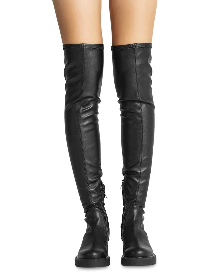 Tony Bianco Cascade Black Venezia Long Boots 6 Tony Bianco Cascade Black Venezia Long Boots - Image 6