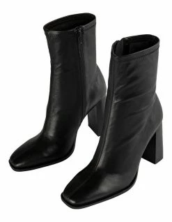 Tony Bianco Ines Black Como Ankle Boots -Deals Shoes Store 822024460 6 720x928