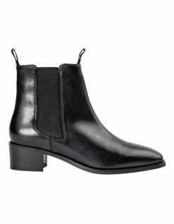Tony Bianco Maxine Black Como Ankle Boots