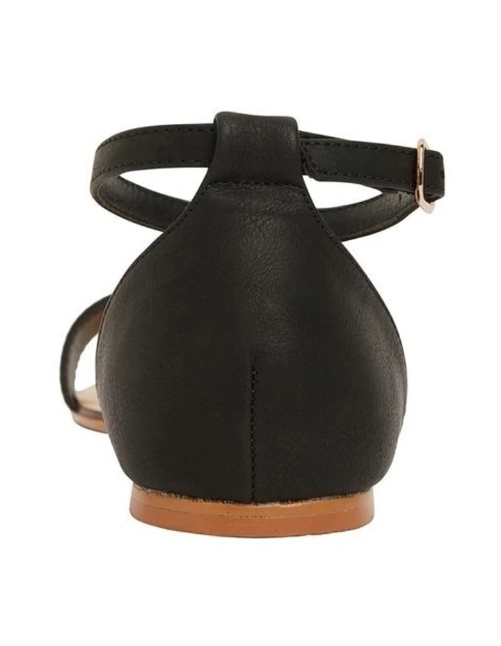 Ravella Babco Black Smooth Sandal 5 Ravella Babco Black Smooth Sandal - Image 5
