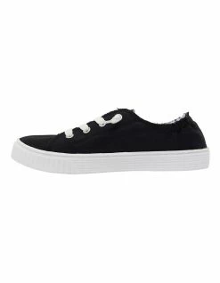 Ravella Mara Black Canvas Sneakers -Deals Shoes Store 822903580 3 720x928