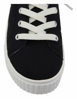 Ravella Mara Black Canvas Sneakers -Deals Shoes Store 822903580 6 720x928