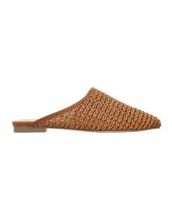 Ravella Ransom Tan Weave Flat Shoes