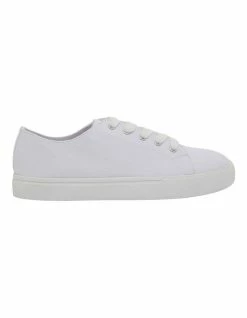 Ravella Rave White Canvas Sneakers