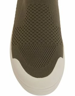 Ravella Veneto Khaki Fabric Sneakers -Deals Shoes Store 822918610 6 720x928