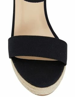 Ravella Amato Black Canvas Sandals -Deals Shoes Store 822924730 6 720x928