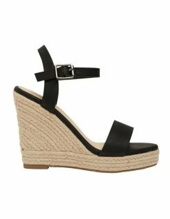 Ravella Amato Black Smooth Sandals