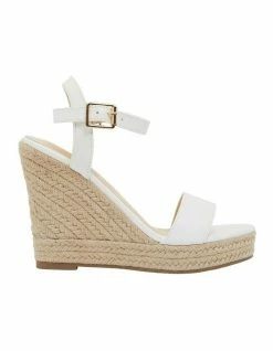 Ravella Amato White Smooth Sandals