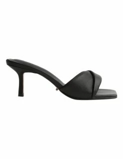 Tony Bianco Alexa Black Nappa Heels