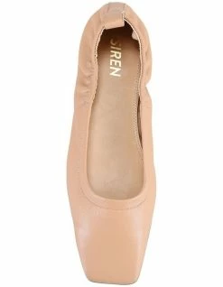 Siren Ripley Camel Leather Slip-on Flats -Deals Shoes Store 824738410 5 1 720x928