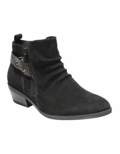 Planet Shoes Callista Planet Black Leather Ankle Boot