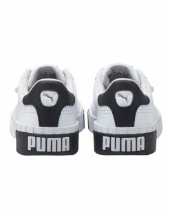 Puma Cali Perf White Leather Lace-Up Sneaker -Deals Shoes Store 825591520 4 720x928
