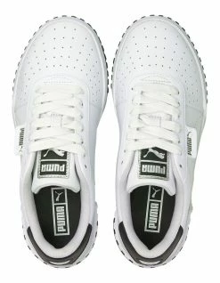 Puma Cali Perf White Leather Lace-Up Sneaker -Deals Shoes Store 825591520 5 720x928