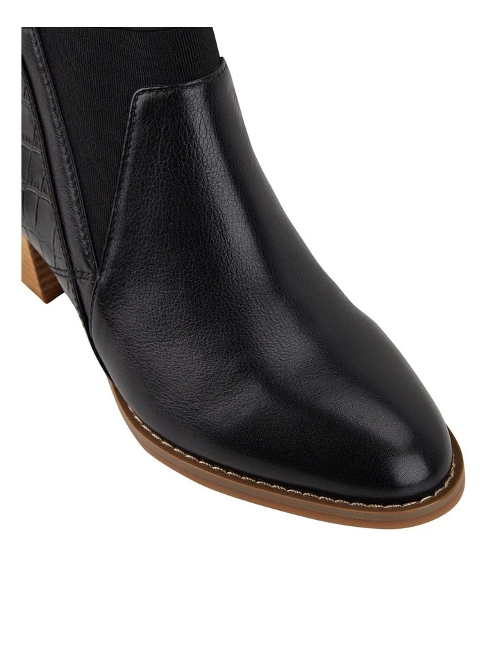 Hush Puppies Cayman Black Ankle Boot 2 Hush Puppies Cayman Black Ankle Boot - Image 2