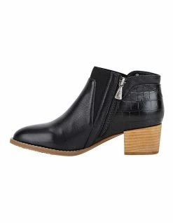 Hush Puppies Cayman Black Ankle Boot 8 Hush Puppies Cayman Black Ankle Boot -Deals Shoes Store 825760360 3 720x928