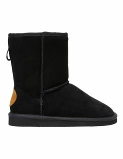 Hush Puppies Lunar Black Slipper