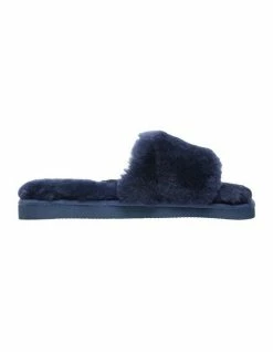 Hush Puppies Lust Midnight Lambswool Slides Slipper