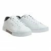 Tommy Hilfiger Stripe Insert White Leather Lace-Up Sneaker