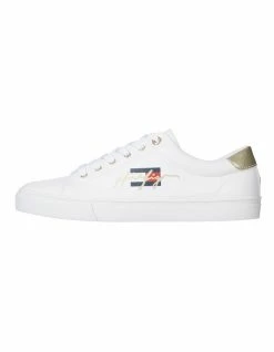 Tommy Hilfiger Novelty White Lace-Up Sneaker