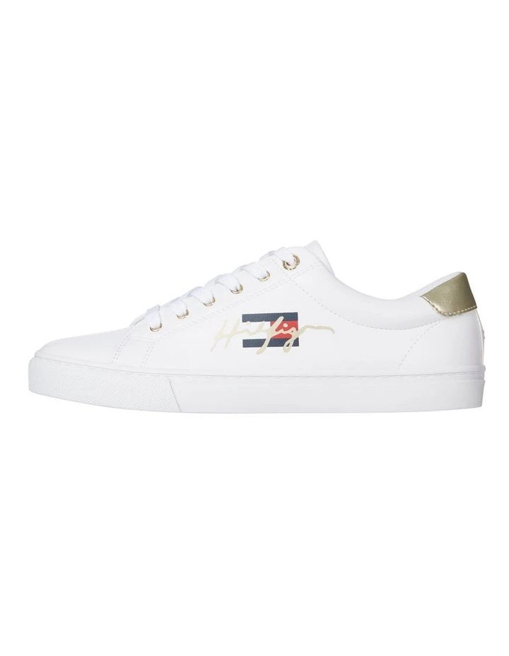 Tommy Hilfiger Novelty White Lace-Up Sneaker 1 Tommy Hilfiger Novelty White Lace-Up Sneaker