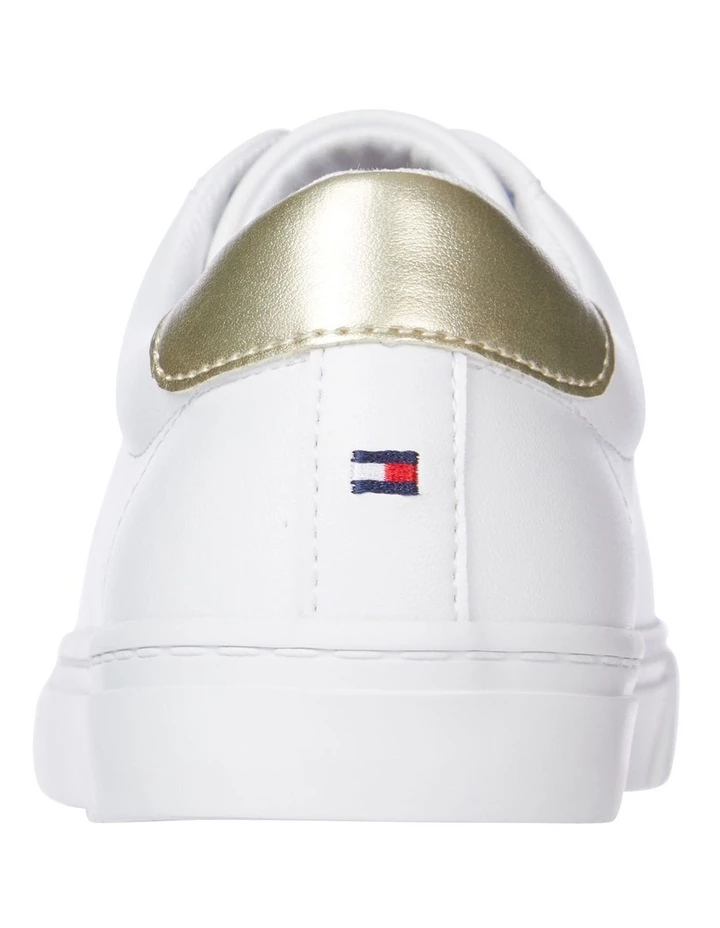 Tommy Hilfiger Novelty White Lace-Up Sneaker 3 Tommy Hilfiger Novelty White Lace-Up Sneaker - Image 3