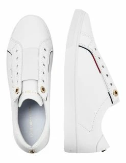 Tommy Hilfiger Cupsole White Leather Slip-on Sneaker 7 Tommy Hilfiger Cupsole White Leather Slip-on Sneaker -Deals Shoes Store 826972300 4 720x928