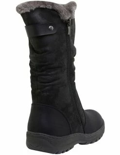 Easy Steps Element Black Micro Boot -Deals Shoes Store 827198290 4 720x928