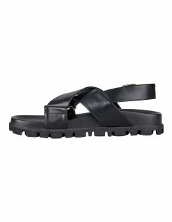 St. Sana Kamala Black Wedge Sandal -Deals Shoes Store 827446870 5 720x928