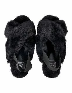 St. Sana Zayn Black Slip-on Slipper